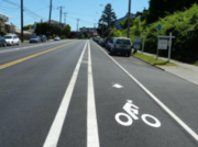 Buffered bike lane